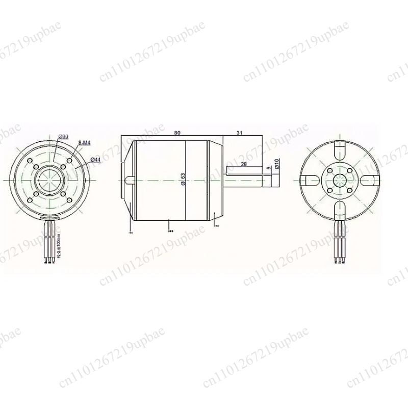 6384 Brushless Motor Sensored - 6384 150KV 200KV Sensored Brushless Motor
