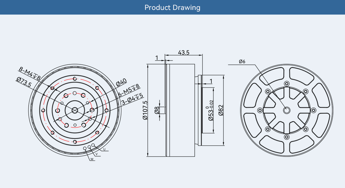 Cubermars AKE90-8 High Torque  - Bldc Planetary Gear Motor 48V High Torque 评论和价格