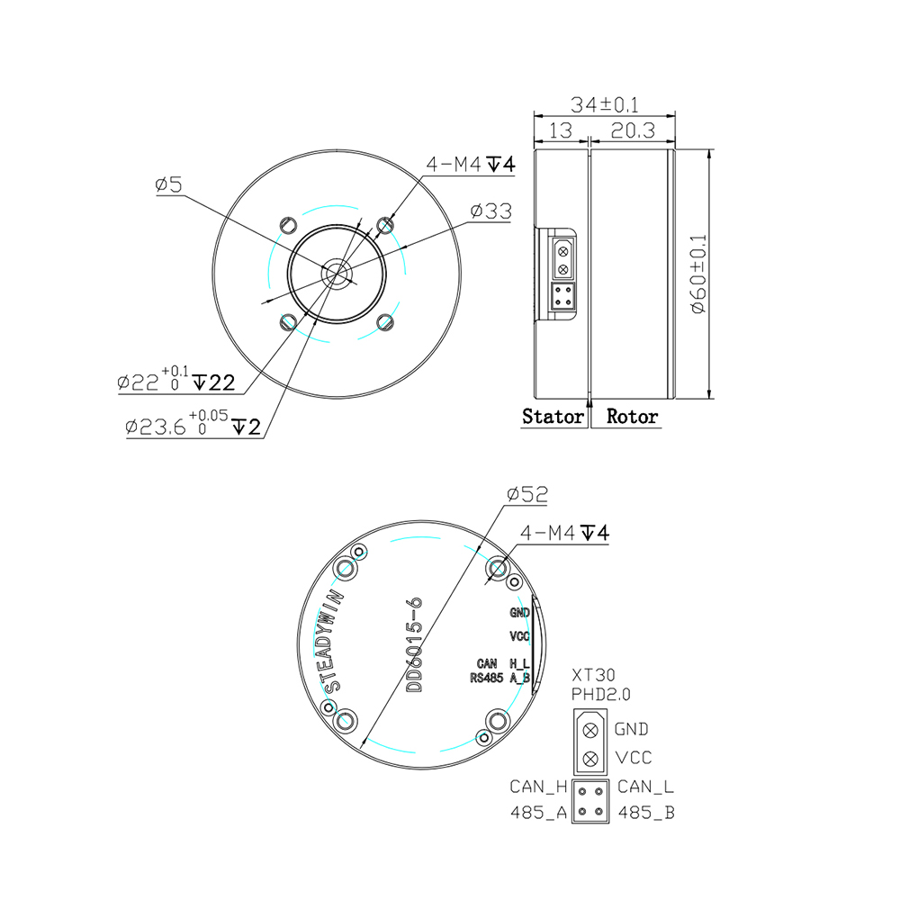DD6015 Direct Drive Servo Moto - Direct Drive Servo Motor Robotics 评论和价格